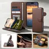 Funda Protectora de Cuero Genuino con Tapa abatible para Huawei Pura90 con Patrón de Lichi, Cuero Mate90P, Funda de Cuero de Negocios para Honor 600