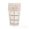 Plato de papel a cuadros color oro rosa rosa claro para bronceado, vaso de papel, servilleta, juego de vajilla, decoración para fiesta de adultos, boda