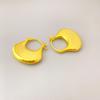 Pendientes Soph Buha de Hoja de Ginkgo en Forma de Abanico, Simples y Versátiles, Mismo Estilo que Fever, Pendientes de Alta Gama para Mujer