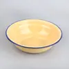 Lavabo de Esmalte Anticuado Nostálgico para el Hogar Engrosado Lavabo para Verduras Tazón para Sopa Lavabo Lavabo para Ropa Comercial