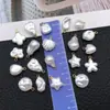 Pingente de Pérola Branca Irregular Barroca DIY Colar Brincos Chaveiro Acessórios de Joia Bestseller Transfronteiriço