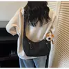 Bolsa de ombro leve de grande capacidade transfronteiriça para bolinhos, estilo coreano, nova, de primavera, simples, para estudantes, moderna, bolsa transversal