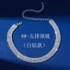 Transfronterizo nuevo suministro directo de fábrica collar de cadena para el cuello de diamantes de imitación de circón de diamantes completos simple europeo y americano collar rojo de internet cadena para la clavícula