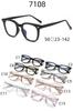 Popular marco TR90 placa inserto patilla seda marco grande moda moderno todo-partido gafas café grande comercio exterior 7108