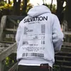 Sudaderas Versátiles para Hombre y Mujer Exportación Transfronteriza Primavera y Otoño Nuevas Sudaderas con Estampado de Alas y Estrellas Estilo Retro Americano