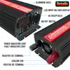 Convertidor Solar Inversor de Onda Pura para Coche con Enchufe Europeo 12V/24V/48V/60V a 220V