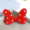 Fofa Tridimensional Pelúcia Polo Laço Cabeça Minnie Mickey Acessórios de Cabeça Tecido Gravata Borboleta Vermelha Acessórios Acessórios Acessórios