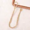 Llavero de macarrón con campanilla de viento de cáscara de nuez, accesorios de llavero semiacabado hechos a mano, colgante de joyería para DIY