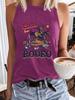 AliExpress Amazon Venta Caliente Vaquero Occidental Primavera y Verano Sin Mangas Top Camiseta Cuello Redondo Jersey Comercio Exterior Chaleco Mujer