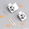 Cerradura para Puerta de Gabinete de Cristal Puerta Individual Puerta Doble Cerradura para Vitrina Cerradura para Mostrador de Teléfonos Móviles Cerradura para Gabinete de Vino Cilindro de Cerradura para Puerta de Gabinete de Cristal Sin Taladro