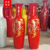 Vaso de Chão de Cerâmica Jingdezhen Vermelho Chinês Flor de Peônia Dourada Vaso de Cerâmica Decoração Festiva de Abertura Ornamentos