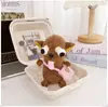 Conjunto de Roupas para Boneca Chihuahua Fofa e Excêntrica de 4 polegadas, Roupa de Boneca Divertida para Troca, Saco de Dormir de Roupas para Boneca Fofo e Engraçado