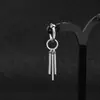 Pendientes de Clip Hip-Hop Minimalistas Pendientes Punk Tachuelas Estilo Ins para Hombres, Creativos y Únicos, Sin Perforar, Tres Barras Rectas, Barras Cuadradas, Cilíndricos