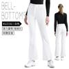 Ropa de Golf PGM para Mujer Otoño Cinturón Elástico Pantalones Adelgazantes de Tela Deportiva Microacampanados