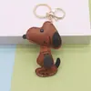 Pingente de Bolsa Fofo de Cachorrinho Snoopy Celebridade da Internet, Chaveiro de Carro Feminino, Ornamento Feito à Mão, Presente para Casal Venda por Atacado