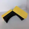 Esfregão de canto para roda de carro, esponja de cera para carro em PE composto, esponja de limpeza de canto de carro em forma de crescente