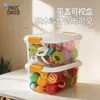 Caja de Almacenamiento de Plástico BNBS para el Hogar con Tapa abatible para Juguetes Infantiles y Artículos Varios, Caja Transparente para Almacenamiento de Objetos Pequeños