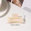 Grace Accessories Pasador Cuadrado Transparente Sencillo para la Parte Trasera de la Cabeza Pinza de Tiburón Accesorio Versátil para el Cabello para Mujeres, No Daña el Cabello