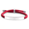 Pulsera de Acero Inoxidable en Blanco para Grabado Láser Transfronterizo Regalo Navideño Pequeño Regalo Promocional Pulsera Tejida