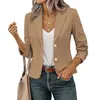 2026 Amazon Comercio Electrónico Transfronterizo Más Vendido Moda Femenina Casual Chaqueta de Traje de Manga Larga Cárdigan Traje Pequeño