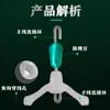 Novo Conector Bifurcado Anti-emaranhamento Conector Rápido Mola Amortecedora Silicone Leader Feijão Anti-emaranhamento Divisor