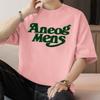Camiseta blanca de algodón pesado estilo americano de 260 g, camiseta de manga corta de verano para hombre, cuello redondo, camiseta de algodón de media manga