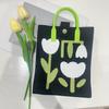 2024 Nuevo Bolso para Teléfono Móvil de Punto de Dibujos Animados Dopamina para Mujer Estilo Coreano Combinable Bolso de Hombro Bolso Cruzado Bolso de Mano de Punto