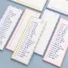 Notas Adhesivas Súper Largas Bloc de Notas Adhesivas Desgarrables Notas Post-it Simples Sin Adhesivo Examen de Admisión de Graduados Tiras Largas Notas para Estudiantes de Primaria Papelería