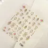 Item quente de vendas internacionais 5D adesivos de unha em relevo com folha de ouro e designs 3D de pedra preciosa barroca, coração e lua