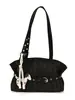 Bolsa Tote Listrada com Bolinhas Estilo Coreano Nicho Feminina 2026 Nova Grande Capacidade Casual para o Dia a Dia Ombro Único Transversal