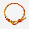 Pulsera Rey Dragón de Cinco Colores Edición Limitada Año de la Serpiente 2025 Buena Suerte Cuerda de Dragón Trenzada para Pareja Regalo para Hombres y Mujeres