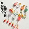Cristal Natural Flor de Rosa Colgante Pequeño Accesorio DIY Encanto Pulsera Colgante Pequeño Adorno Colgante Pequeño