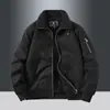 Nueva Chaqueta de Algodón Transfronteriza Otoño e Invierno Chaqueta Casual de Negocios para Hombre Cuello Engrosado Forrada de Polar Chaqueta de Algodón para Hombre