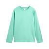 Camiseta de Manga Larga para Hombre Weilong Clothing 220g Algodón Puro de Xinjiang Camiseta Base Primavera y Otoño Moderna de Color Sólido Cuello Redondo para Calidez
