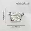 Broches Criativos de Esmalte em Desenho Animado com Padrões de Comida e Texto Divertido, Pins Decorativos Versáteis para Mochilas de Estudantes