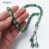 Pulsera de Cuentas de Rosario Saudí con 33 Cuentas, Colgante de Aleación 10*13mm Cuentas de Rosario, Cuentas de Conteo Portátiles, Pulsera Subha