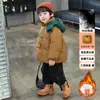 Casaco de Penas para Meninos 90% Penas de Pato Branco 0202 Casaco de Penas Infantil Acolchoado Quente Roupa de Inverno Nova Roupa de Inverno para Bebê Menino Algodão