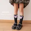 Calcetines Infantiles de Primavera y Otoño, Calcetines de Media Pantorrilla para Niños y Niñas, Lindos Calcetines Holgados para Bebé con Personaje Kuromi de Felpa 3D