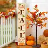 Nuevo producto transfronterizo: Letrero vertical de bienvenida de madera para porche y patio de granja de temporada Decoración navideña letrero de pie