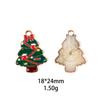 Novos Pingentes da Série de Natal Árvore de Natal Papai Noel Acessórios DIY Colar Transfronteiriço Pingente de Chaveiro