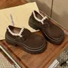 Sapatos Birkenstock para Mulheres 2026 Nova Moda Primavera Versátil Retrô Super Populares Mocassins de Solado Grosso para Pessoas Baixas
