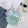 Diseño Puramente Sensual y Dulcemente Picante, Estilo Camisola Fruncida con Copas Integradas, Se Puede Usar como Prenda Interior o Exterior, Top para Mujer