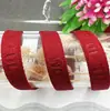 Borda de Dente de Ponto Fita Embossing Prensada a Quente T-Shirt Moletom Faixa de Gola Traseira Faixa de Gola Prensada Faixa de Borda de Calça Lateral Acessórios de Vestuário