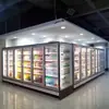 Gabinete Refrigerado de Exhibición Vertical Comercial para Bebidas Cinco Puertas Tipo Split Refrigerador de Bebidas de Cuatro Puertas Gabinete para Cerveza y Bebidas