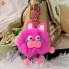 Pequeños Regalos, Colgantes Lindos de Bola de Peluche, Accesorios de Peluche para Llaves de Coche, Llaveros, Dijes para Mochilas, Juguetes Pequeños de Mercado Nocturno