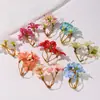 Flores Artificiales con 4 Ramas, Flores de Cerezo, Crisantemos, Decoración de Pared de Flores para Bodas, Accesorios para el Cabello Estilo Bosque DIY, Coronas de Flores, Accesorios de Decoración de Flores para Pasadores