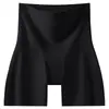 Shorts de Segurança Sem Costura Cintura Alta Controle de Barriga Shorts de Segurança Calcinhas Cruzadas Boxer Duas em Uma para Mulheres