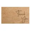 50 pzas/paquete Tarjeta de agradecimiento en inglés negra Tarjeta de agradecimiento Tarjeta de felicitación para regalo Tarjeta de regalo para ramo Tarjeta con mensaje para empaque