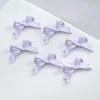 Color Macarrón Estilo Lindo Corbata de Moño Aleación Pintada DIY Cadena de Teléfono Móvil con Cuentas Collar Joyería para el Cabello Accesorios