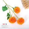 Simulação bola de três cabeças crisântemo flor falsa hortênsia flor artificial ping pong crisântemo casamento decoração decoração simulação hortênsia buquê